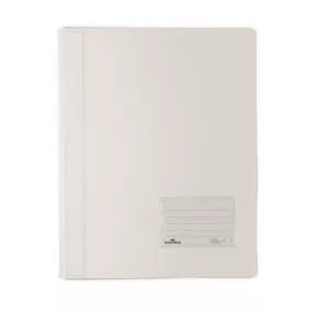   Gyorsfűző, A4, extra erős, DURABLE "DURALUX®", áttetsző fehér