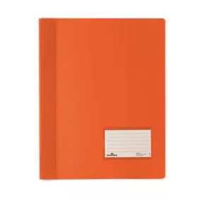   Gyorsfűző, A4, extra erős, DURABLE "DURALUX®", áttetsző narancs