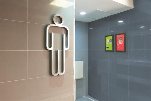 Posztertábla, fali, A4, alumínium keret, DURABLE, fekete