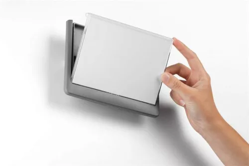 Információs tábla, 149x52,5 mm, DURABLE "CLICK SIGN", fehér