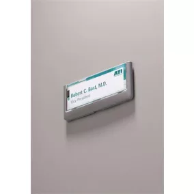   Információs tábla, 149x52,5 mm, DURABLE "CLICK SIGN", szürke