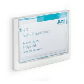   Információs tábla, 149x105,5 mm, DURABLE "CLICK SIGN", fehér