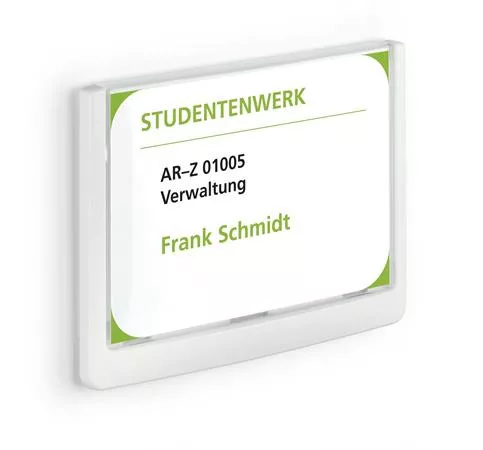 Információs tábla, 149x105,5 mm, DURABLE "CLICK SIGN", fehér