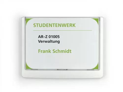 Információs tábla, 149x105,5 mm, DURABLE "CLICK SIGN", fehér