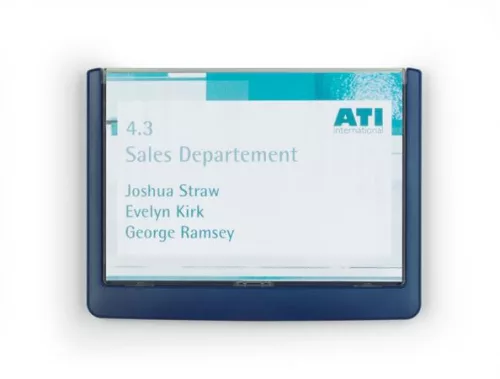 Információs tábla, 149x105,5 mm, DURABLE "CLICK SIGN", kék