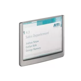   Információs tábla, 149x105,5 mm, DURABLE "CLICK SIGN", szürke