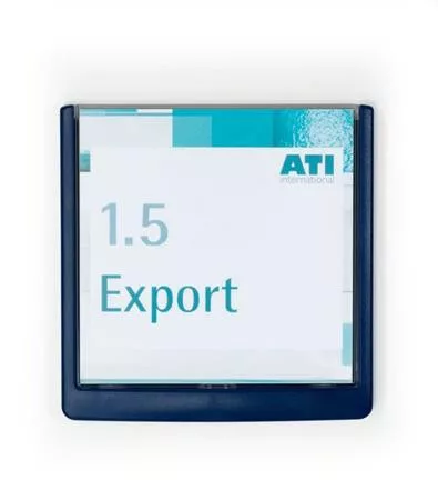 Információs tábla, 149x148,5 mm, DURABLE "CLICK SIGN", kék