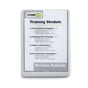   Információs tábla, 210x297 mm, DURABLE „CLICK SIGN”, fehér