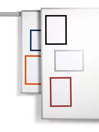 Infokeret, A4, mágneses, DURABLE "DURAFRAME® MAGNETIC", narancs