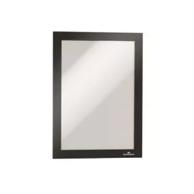   Infokeret, A5, öntapadó háttal, mágneses előlappal, DURABLE "DURAFRAME", ezüst-fekete