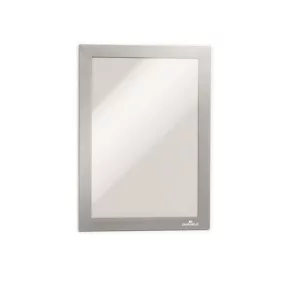  Infokeret, A5, öntapadó háttal, mágneses előlappal, DURABLE "DURAFRAME", ezüst-ezüst