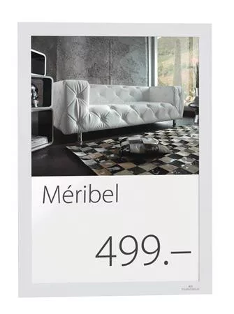 Infokeret, A4, öntapadó háttal, DURABLE "DURAFRAME®", fehér