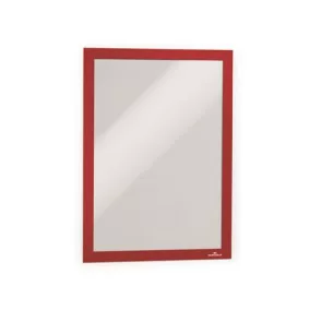   Infokeret, A4, öntapadó háttal, DURABLE "DURAFRAME®", piros