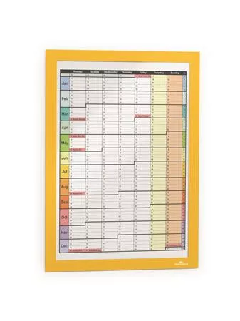 Infokeret, A4, öntapadó háttal, DURABLE "DURAFRAME®", sárga