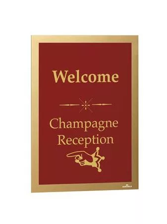 Infokeret, A4, öntapadó háttal, DURABLE "DURAFRAME®", arany