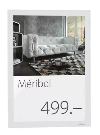 Infokeret, A4, öntapadó háttal, DURABLE "DURAFRAME®", fehér