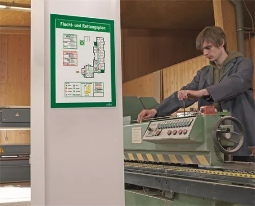 Infokeret, A4, öntapadó háttal, DURABLE "DURAFRAME®", zöld