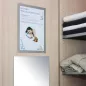   Infokeret, A4, öntapadó háttal, DURABLE "DURAFRAME®", ezüst
