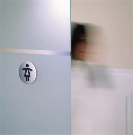 Információs tábla, rozsdamentes acél, DURABLE "Női WC"
