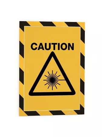 Infokeret, A4, mágneses, DURABLE "DURAFRAME® MAGNETIC SECURITY", sárga-fekete