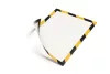 Infokeret, A4, mágneses, DURABLE "DURAFRAME® MAGNETIC SECURITY", sárga-fekete