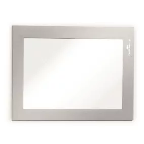   Infokeret, A6, mágneses, DURABLE "DURAFRAME MAGNETIC", ezüst