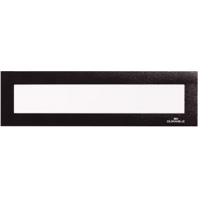   Bemutató fejléc, 297x40 mm, mágneses, DURABLE "DURAFRAME® MAGNETIC TOP", fekete