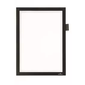   Infokeret, A4, öntapadó, jegyzetelhető, DURABLE DURAFRAME® "NOTE", fekete