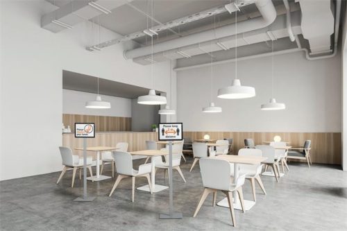 Padlóállvány, A4, DURABLE "INFO STAND BASIC", antracit-szürke