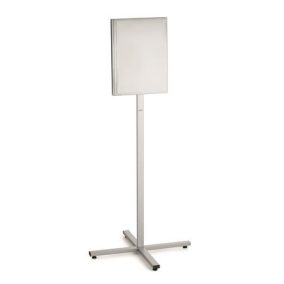   Padlóállvány, kültéri, A3, DURABLE "INFO STAND", antracit-szürke