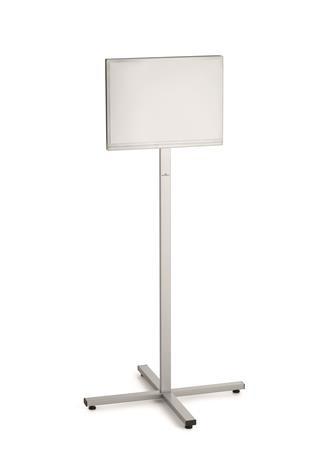Padlóállvány, kültéri, A3, DURABLE "INFO STAND", antracit-szürke