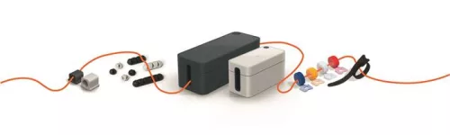 Kábelkötegelő, tépőzáras, DURABLE "CAVOLINE® Grip 20", fekete