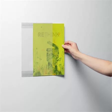 Infokeret, A4, öntapadó háttal, DURABLE "rPET", áttetsző