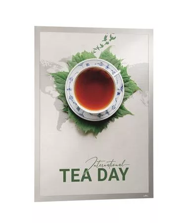 Infokeret, 50x70 cm, DURABLE "DURAFRAME POSTER", ezüst