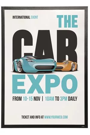 Infokeret, 70x100 cm, DURABLE "DURAFRAME POSTER", fekete