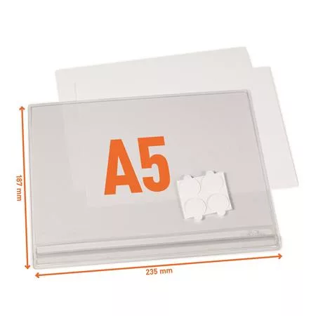 Információs tasak, vízálló, öntapadó, A5, DURABLE