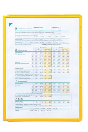 Bemutatótábla, A4, DURABLE "SHERPA®", sárga