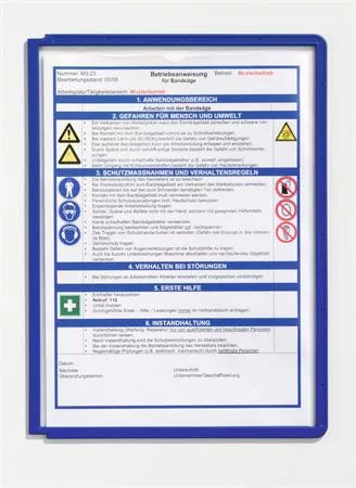 Bemutatótábla, A4, DURABLE "SHERPA®", sötétkék