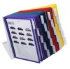 Bemutatótábla tartó, asztali, 20 db bemutatótáblával, DURABLE "VARIO®", vegyes színek