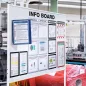   Bemutatótábla tartó, fali, mágneses, 5 db bemutatótáblával, DURABLE "VARIO® 5 MAGNET", sötétkék