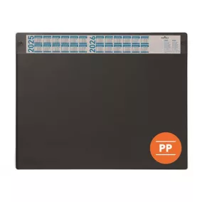   Könyökalátét, 650x480 mm, éves naptárral, DURABLE, fekete