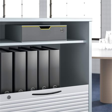 Irattároló, műanyag, 1 zárható fiókos, DURABLE "VARICOLOR® SAFE"