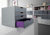 Irattároló, műanyag, 4 fiókos, 1 zárható fiókkal, DURABLE "VARICOLOR® SAFE"
