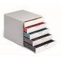   Irattároló, műanyag, 5 fiókos, DURABLE "VARICOLOR® 5", fehér