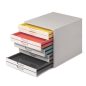   Irattároló, műanyag, 10 fiókos, DURABLE "VARICOLOR® 10", fehér