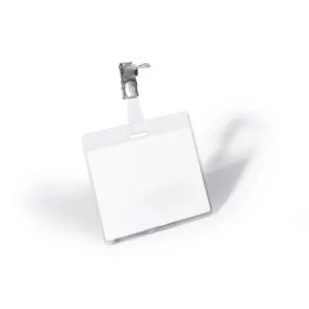 Névkitűző, csíptetővel, 60x90mm, DURABLE