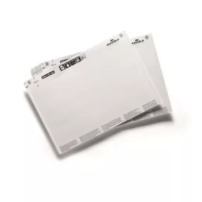 Betétlap, 200x27 mm, DURABLE, fehér