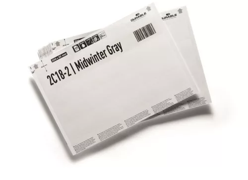 Betétlap, 200x27 mm, DURABLE, fehér