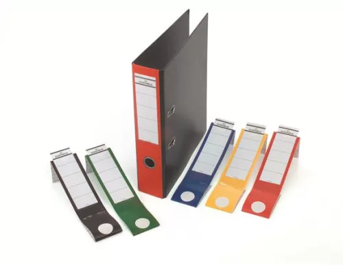 Gerinccímke, iratrendezőhöz, öntapadó, 60x390 mm, DURABLE "ORDOFIX®", fekete