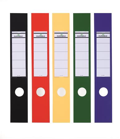 Gerinccímke, iratrendezőhöz, öntapadó, 60x390 mm, DURABLE "ORDOFIX®", kék